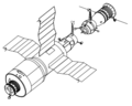 Salyut 4 and Soyuz drawing