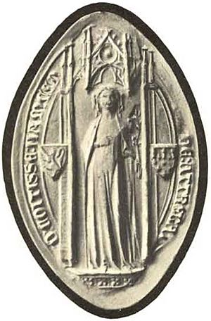 Seal of Marie of Artois (12 October 1331).