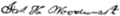 Signature of James Hutchinson Woodworth (1804–1869)