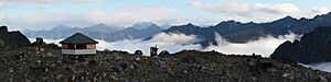 Snowbird Glacier Hut. Talkeetna Mountains, Alaska