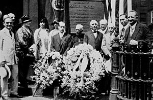 St Mary's Church Manuel Torres plaque attendees