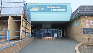The Main Entrance to the Hot Artesian Baths - Taken on the Wednesday, 13th July 2011 at 3-52pm. - panoramio