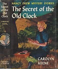 The Secret of the Old Clock (1930) cover art, 1953 printing
