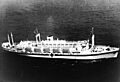 USS Mercy (AH-8) in San Pedro Bay, 15 August 1944