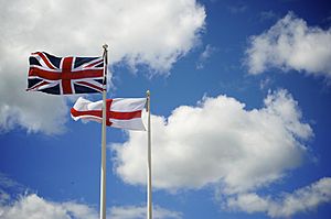 Union Flag and St Georges Cross