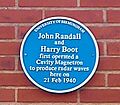 University of Birmingham - Poynting Physics Building - blue plaques group - Randall Boot