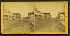 View in the city of Duluth, Minn.--Superior St, from Robert N. Dennis collection of stereoscopic views