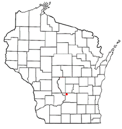 Location of Lewiston, Wisconsin