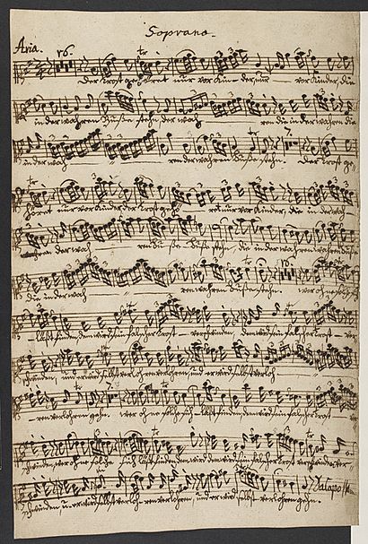 Wilhelm Friedemann Bach - Der Trost gehöret - British Library Add MS 50115 f1v