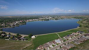 Windsor Lake CO - West ariel