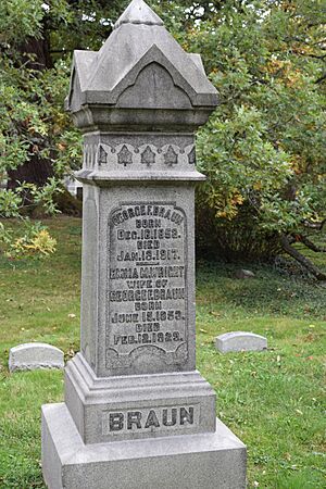 Wright-Braun family monument