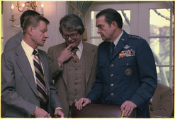 Zbigniew Brzezinski, David Aaron and General David Jones - NARA - 182846