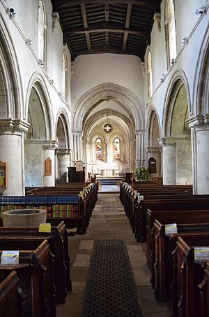 All saints crondall nave