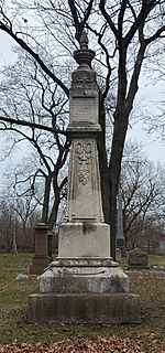 Augustus Garrett's grave at Rosehill Cemetery, Chicago 1