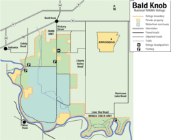 Bald knob map