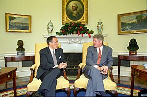 Bill Clinton and Rudy Giuliani in 1993