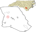 Bladen County North Carolina incorporated and unincorporated areas Dublin highlighted