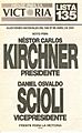 Boleta electoral - Elecciones de 2003 - Kirchner-Scioli