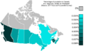 Canada Pantheism distribution map