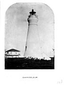Chandeleur Island Light LA 19th Century Tower