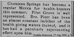 Chouteau Springs the Health Mecca 1896