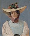Christian Krohg - Portrett av skuespillerinnen Agnes Mowinckel - Nasjonalmuseet - NG.M.04464