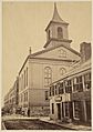 Church St District Boston Church Being Raised 1868