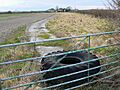 Concrete track, near Bupton Hill Farm, Clyffe Pypard - geograph.org.uk - 1188025