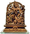 Debi Durga Sculpture by Sandalwood Murshidabad WB 30 01 2018