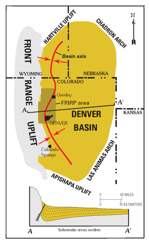 Denver Basin Location Map