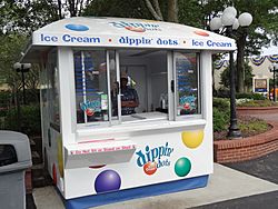 Dippin Dots stand at Carowinds