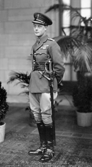 Edward Prince of Wales during his visit to Canada in 1919
