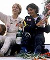 Fabrizia Pons e Michèle Mouton - Rallye Sanremo 1981 crop