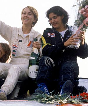 Fabrizia Pons e Michèle Mouton - Rallye Sanremo 1981 crop