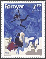 Faroe stamp 309 the temptations of saint antony