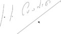 Firma J. J. Cuadros editada