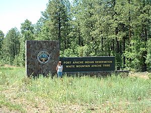 Fort Apache Indian Reservation entrance