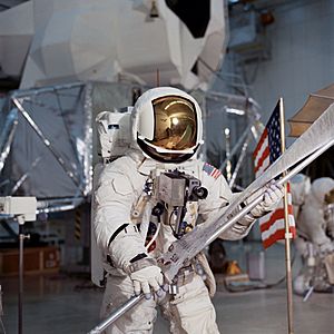 Fred Haise Practicing Lunar EVA (S70-27034)