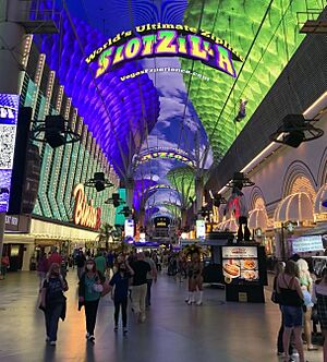 Fremont Street Experience and SlotZilla