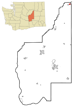 Location of Grand Coulee, Washington