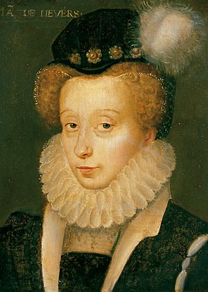 Portrait of Henriette of Cleves painted by François Clouet on an unknown date