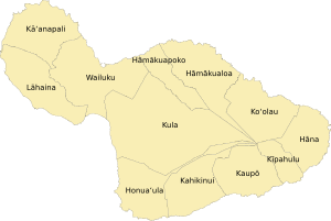 Historic Mokus of Maui Map