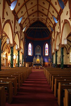 Holy Name of Mary Church interior, Sault Ste. Marie, Michigan