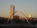 Hulme Arch Beetham in sunset
