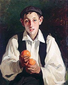 JVP Niño con naranjas