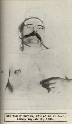 John Wesley Hardin post mordem