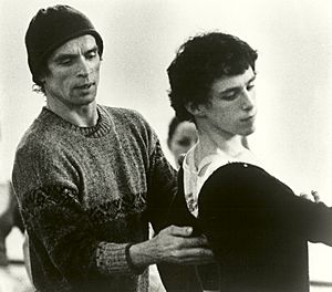 KC Ballet Devon Carney and Rudolph Nureyev in rehearsal for Don Quixote (8809054146)