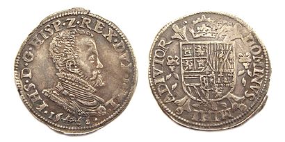 Koning Spanje Filips II 1-5 Philipsdaalder 1566
