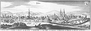 Kupferstich fulda 1655