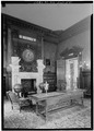 LIBRARY, LOOKING NORTHWEST - The Elms, Bellevue Avenue, Newport, Newport County, RI HABS RI,3-NEWP,60-21